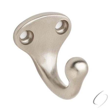 Ives Commercial Solid Brass Single Wardrobe Hook Satin Nickel Finish 581B15